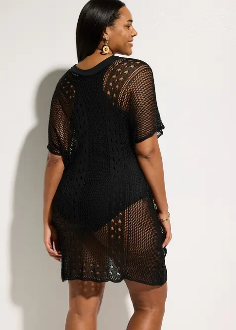 Copricostume in viscosa fluente effetto uncinetto, bonprix