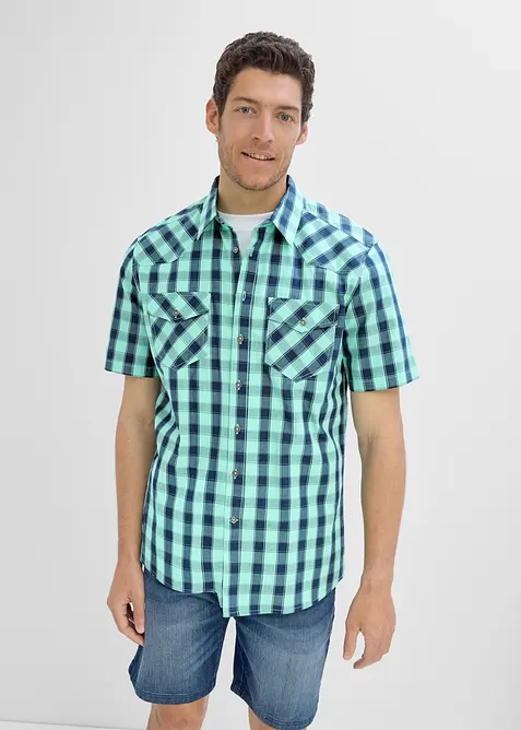 Camicia a maniche corte in puro cotone, bonprix