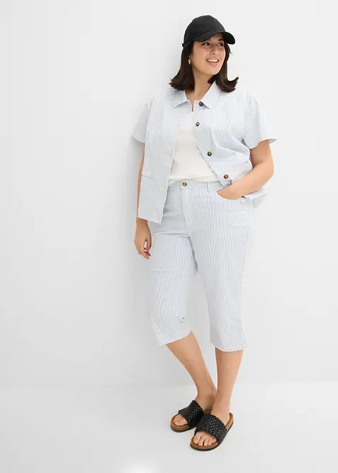 Giacca di jeans a righe, bonprix