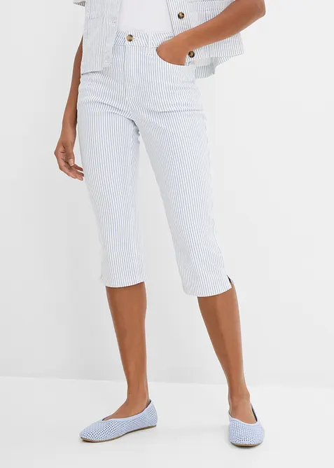 Jeans capri, vita media, bonprix
