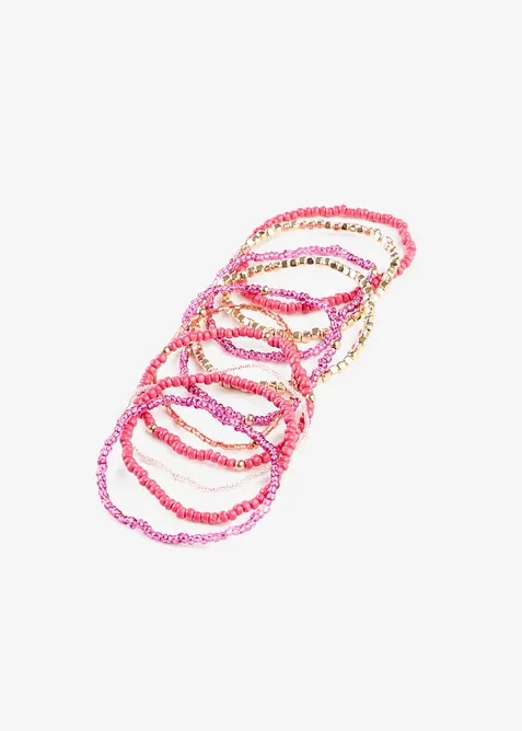 Bracciali di perline (set 10 pezzi), bonprix