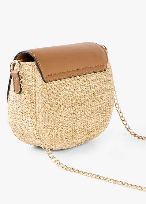 Borsa effetto paglia a tracolla, bonprix