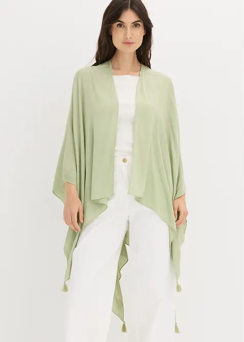 Poncho estivo in pura viscosa, bonprix