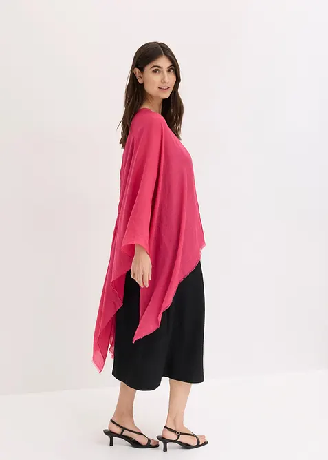 Poncho con dettaglio smock, bonprix