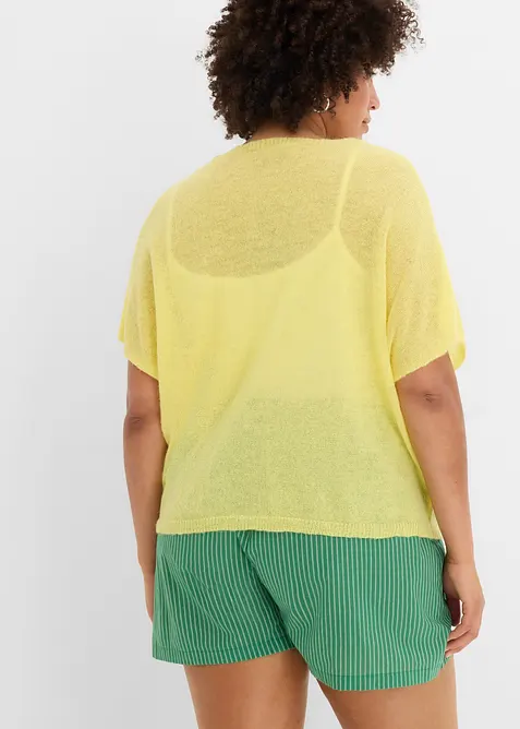 Cardigan oversize a maniche corte, bonprix