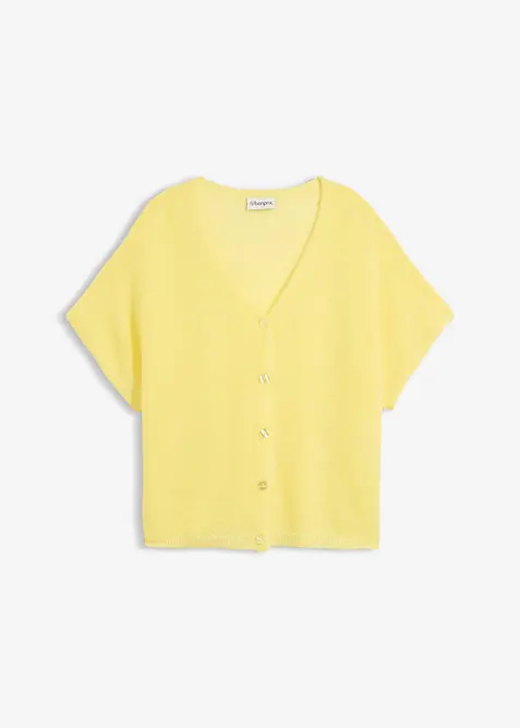 Cardigan oversize a maniche corte, bonprix