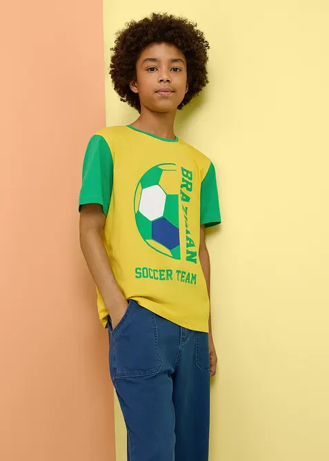 T-shirt del Brasile in puro cotone biologico, bonprix