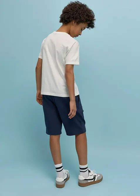 T-shirt e pantaloni corti in felpa di puro cotone biologico (set 2 pezzi), bonprix