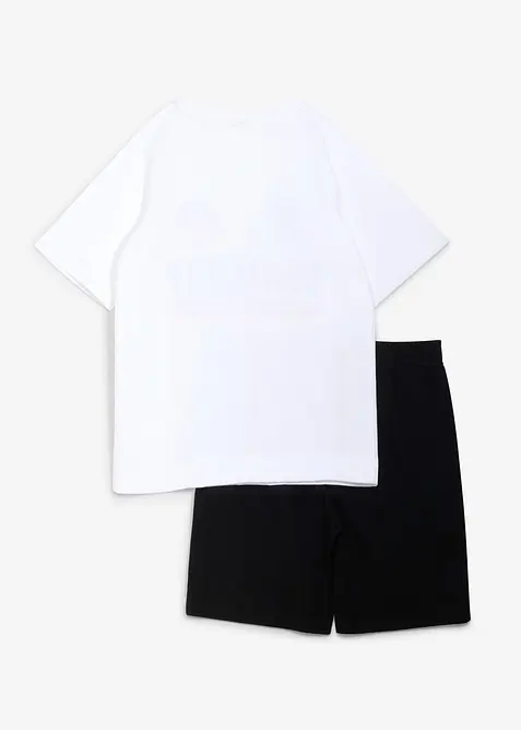 T-shirt e pantaloni corti in cotone biologico morbido (set 2 pezzi), bonprix