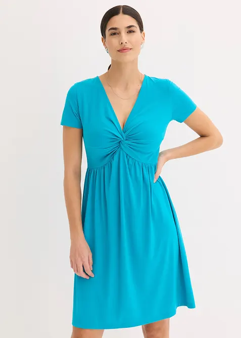 Abito di jersey con scollatura profonda, bonprix