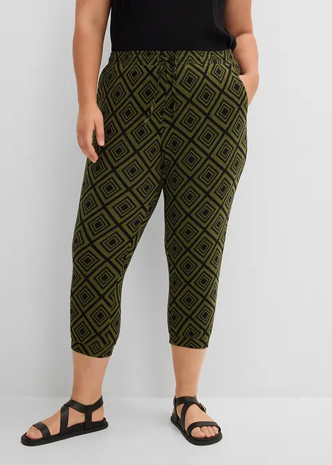 Pantaloni fantasia a pinocchietto, bonprix