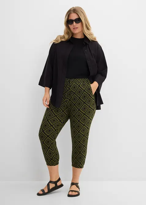 Pantaloni fantasia a pinocchietto, bonprix
