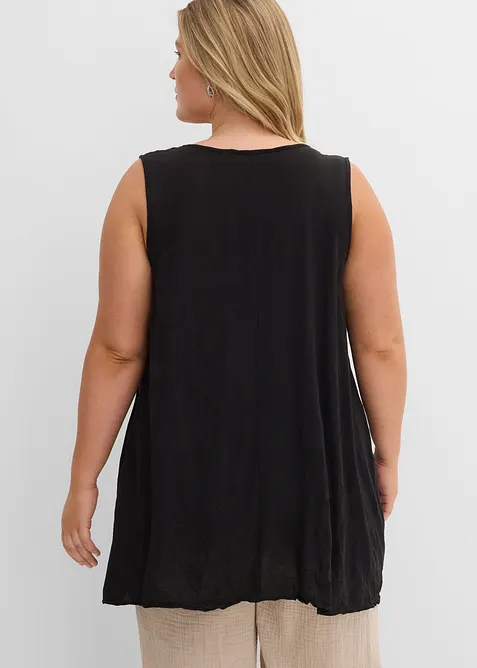 Top lungo effetto crash, bonprix