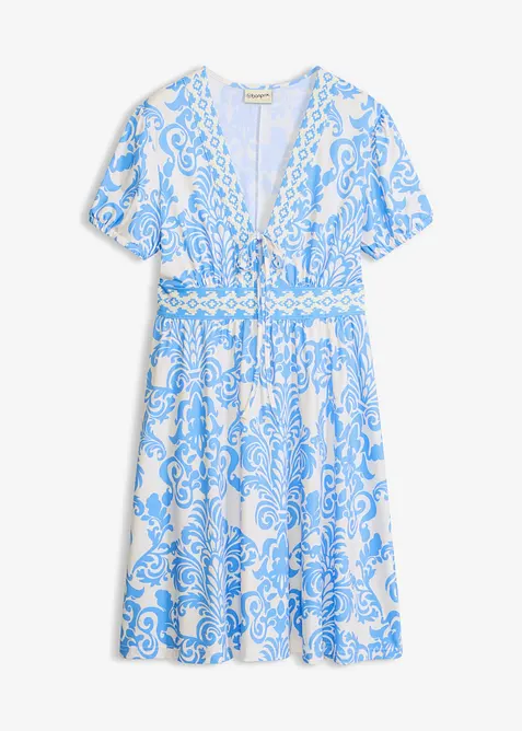 Abito di jersey con scollatura profonda, bonprix