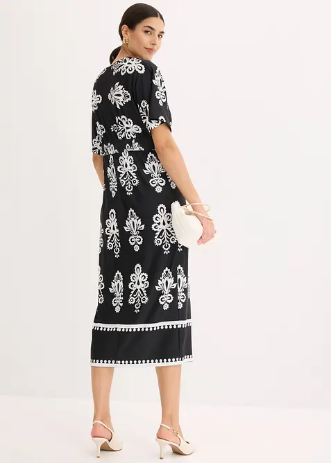 Abito di jersey con scollatura profonda, bonprix