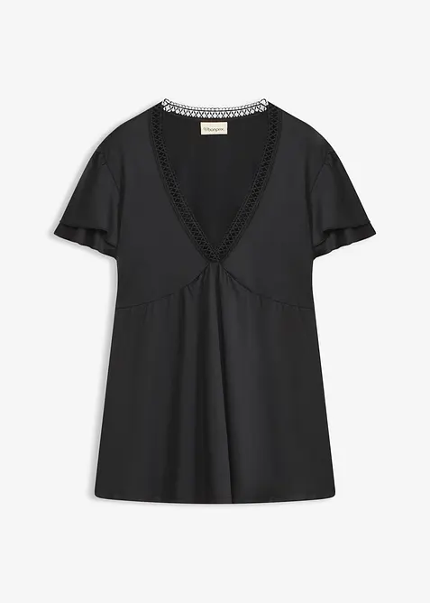 Maglia con pizzo, bonprix