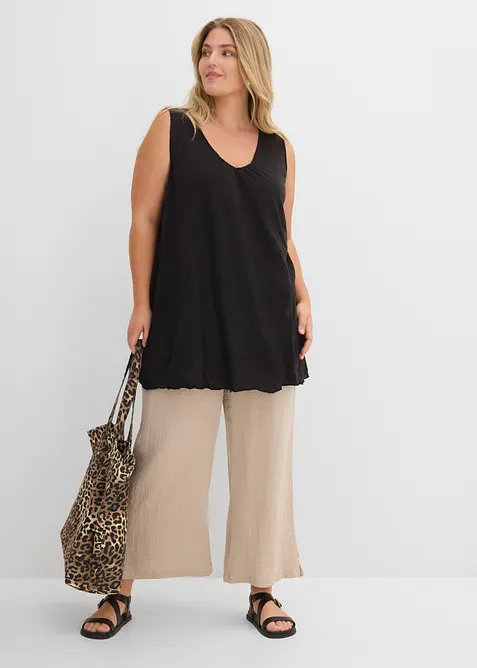 Top lungo effetto crash, bonprix