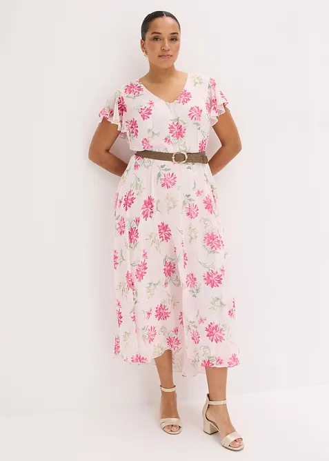 Tuta elegante con scollo a V, bonprix