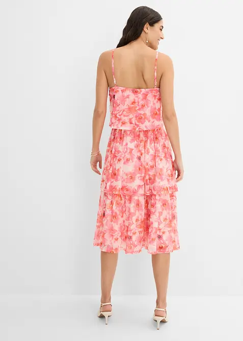 Abito midi in morbido mesh, bonprix