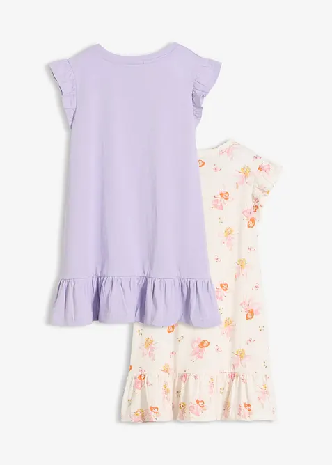 Camicia da notte in puro cotone (pacco da 2), bonprix