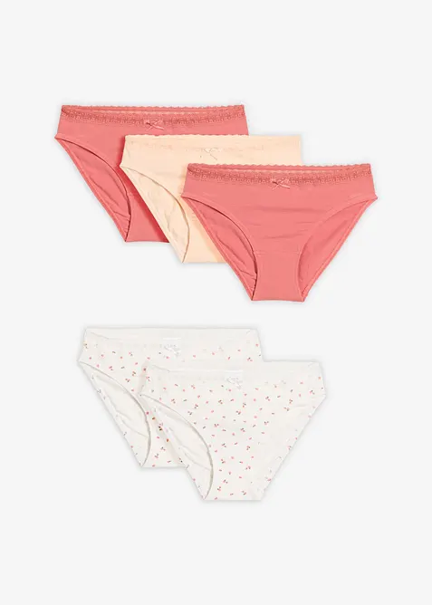 Slip con morbido cotone (pacco da 5), bonprix