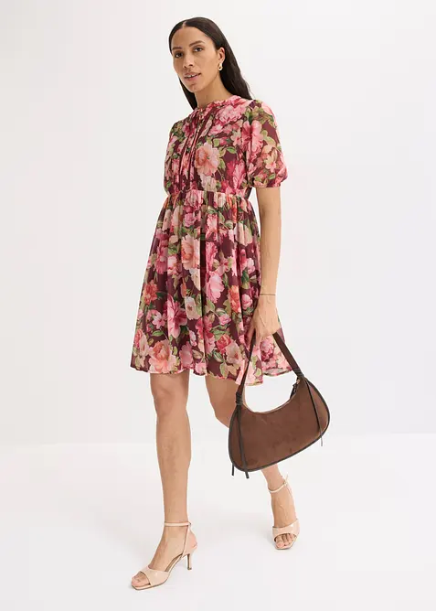 Abito tunica con pizzo, bonprix