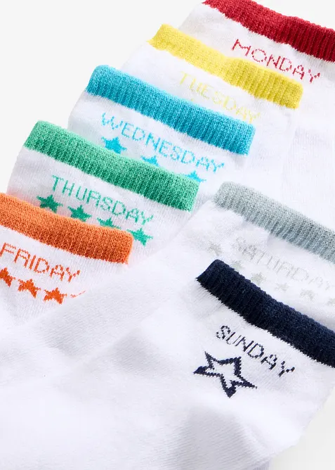 Calzini corti con cotone biologico (pacco da 7 paia), bonprix