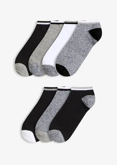 Calzini per sneakers con cotone biologico (pacco da 7 paia), bonprix