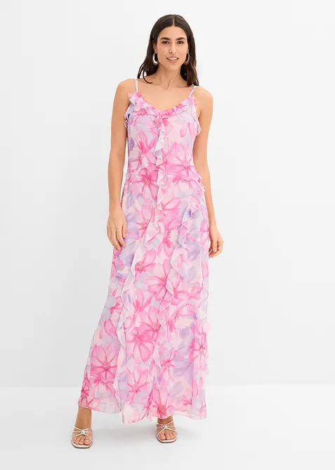 Abito con spalline in mesh morbido, bonprix