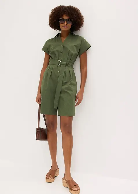 Tuta elegante con cintura in vita, bonprix