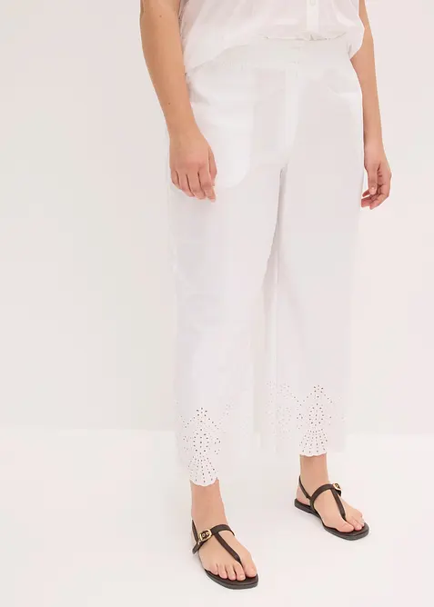 Pantaloni culotte in puro cotone, bonprix