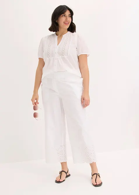 Pantaloni culotte in puro cotone, bonprix