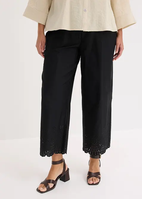 Pantaloni culotte in puro cotone, bonprix