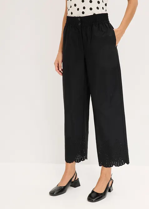 Pantaloni culotte in puro cotone, bonprix