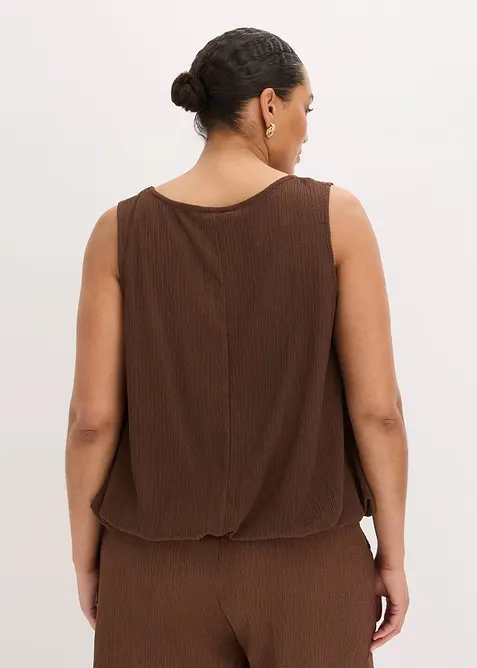 Top in cr&ecirc;pe operato, bonprix