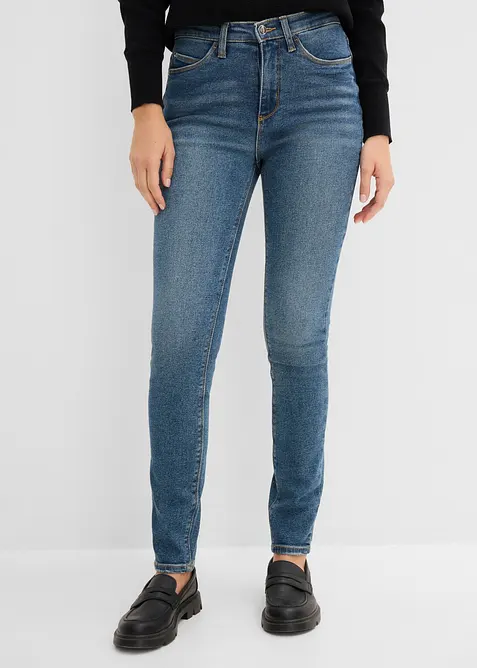 Jeans slim fit, vita alta, bonprix