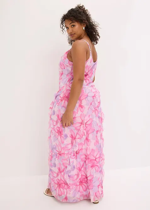 Abito con spalline in mesh morbido, bonprix