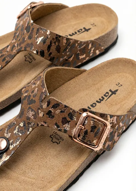 Ciabattine infradito Tamaris con fantasia animalier, Tamaris