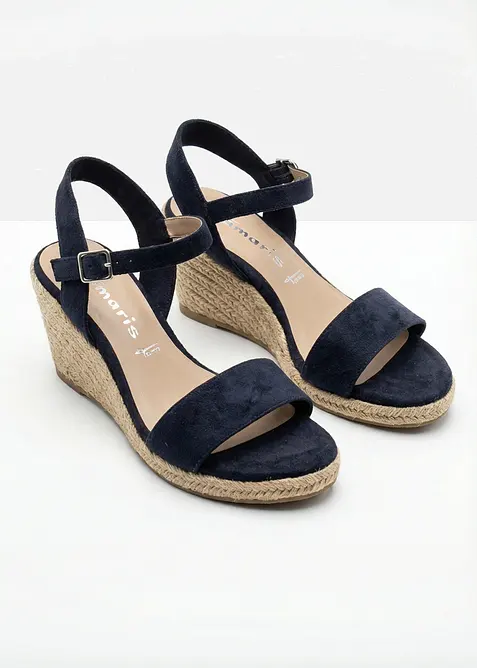 Sandali Tamaris con zeppa in corda, Tamaris