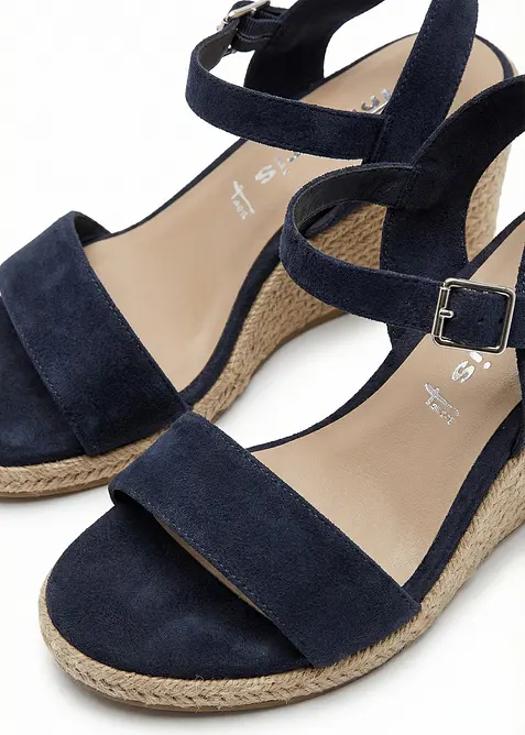 Sandali Tamaris con zeppa in corda, Tamaris