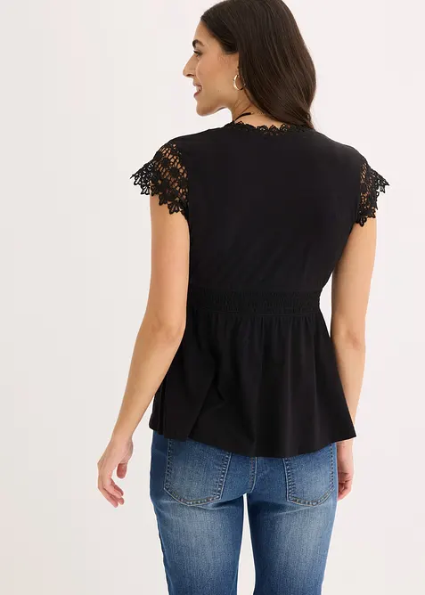 Maglia con pizzo, bonprix