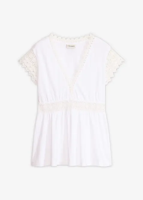 Maglia con pizzo, bonprix