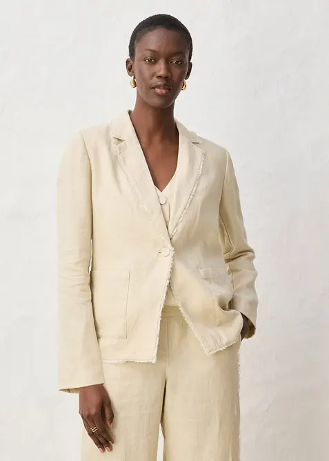 Blazer in puro lino, bonprix
