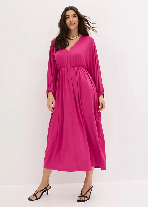 Abito midi con scollatura profonda, bonprix