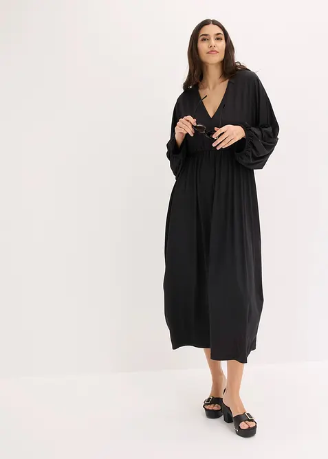 Abito midi con scollatura profonda, bonprix