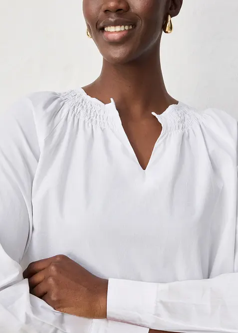 Tunica con percentuale di seta, bonprix