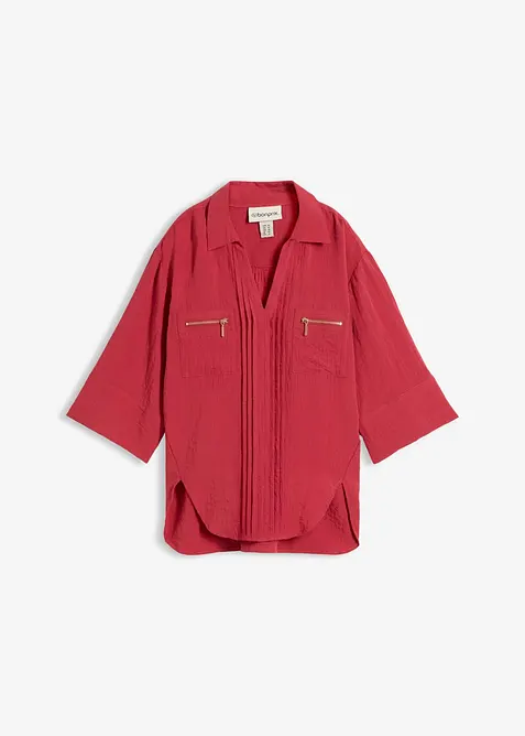 Abito chemisier in popeline compatto, bonprix