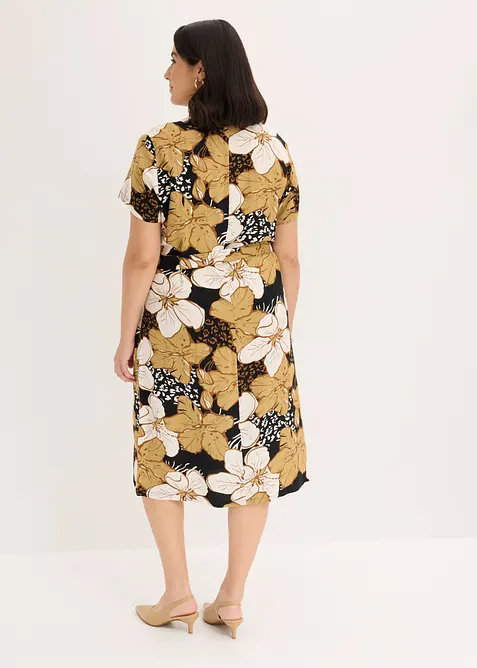 Abito in viscosa con cintura da annodare, bonprix