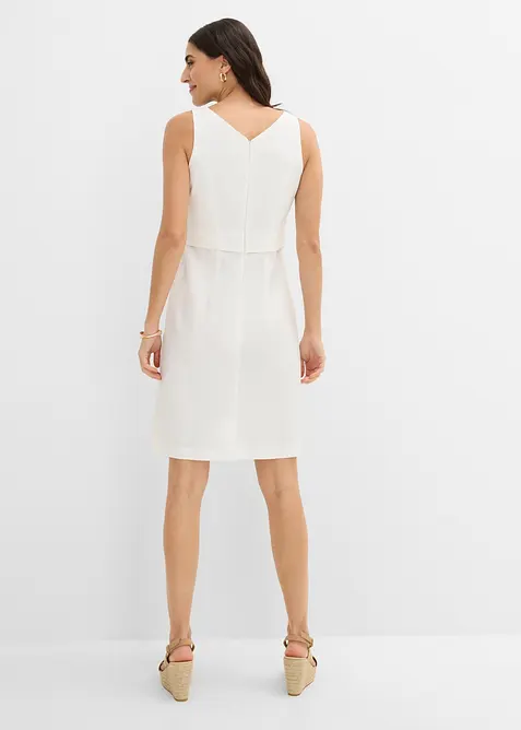 Abito a tubino con effetto gilet e lyocell, bonprix