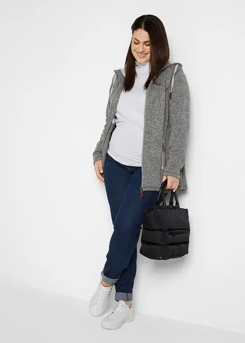 Giacca pr&eacute;maman in pile con inserto babywearing, bonprix